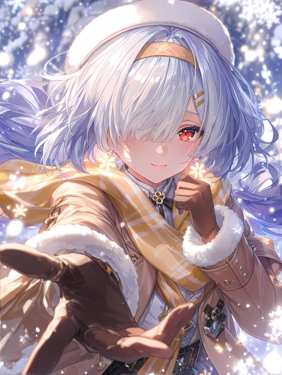 DainiArt's tweet photo. "Take my hand... and don't let go. Even in the coldest winter, your warmth is all I need." ❄️🤍🤝
「私の手を取って… 離さないで。どんなに寒い冬でも、あなたの温もりがあればそれだけでいいの。」

#WutheringWaves #Wuwafanart #WuWa #Mornye #鳴潮 #モーニエ https://t.co/fij0afE2ZX