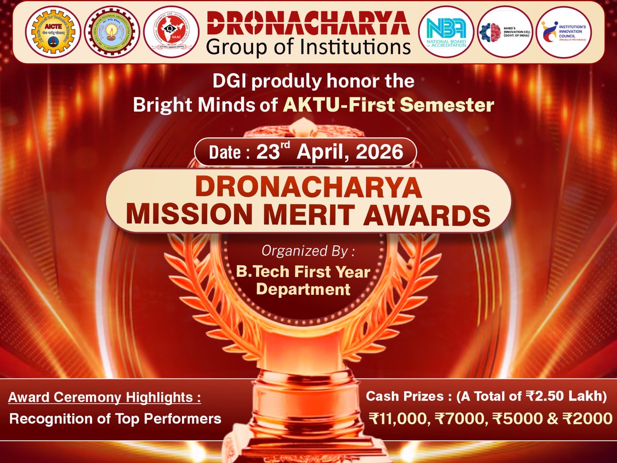 Dronacharya Group of Institutions tweet media
