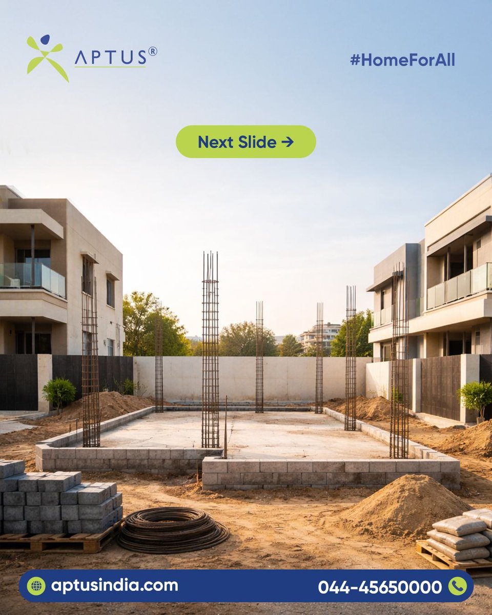 Aptusindia's tweet photo. From a piece of land to a place of love – We bridge every gap! 

#AptusHomeFinance #HomeConstruction #PlotToHome #OwnYourHome https://t.co/NnwQrErZ07