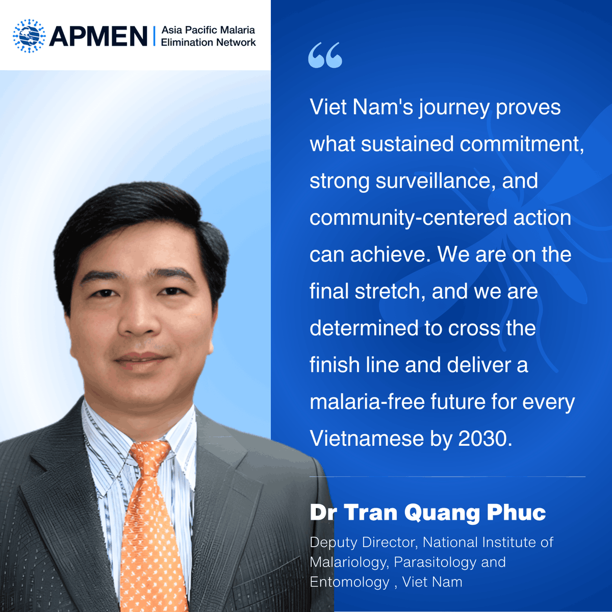 APMEN's tweet image. 🇻🇳 Sustained commitment and strong surveillance have brought Viet Nam to the final stretch of malaria elimination. 

👉Now is the time to finish the job.

#NowWeCanNowWeMust #EndMalaria #WorldMalariaDay #APMEN