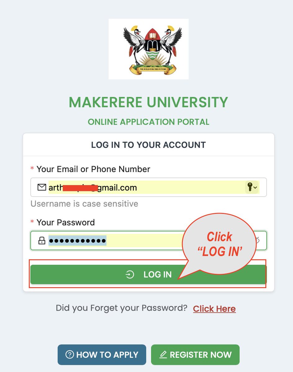 DICTSMakerere's tweet image. #Applicants
To applicants, the applications process is quite seamless, you don't need to even pay money for it.
1. Register an account on apply.mak.ac.ug
2. You'll be prompted to login after.
#Thread /1