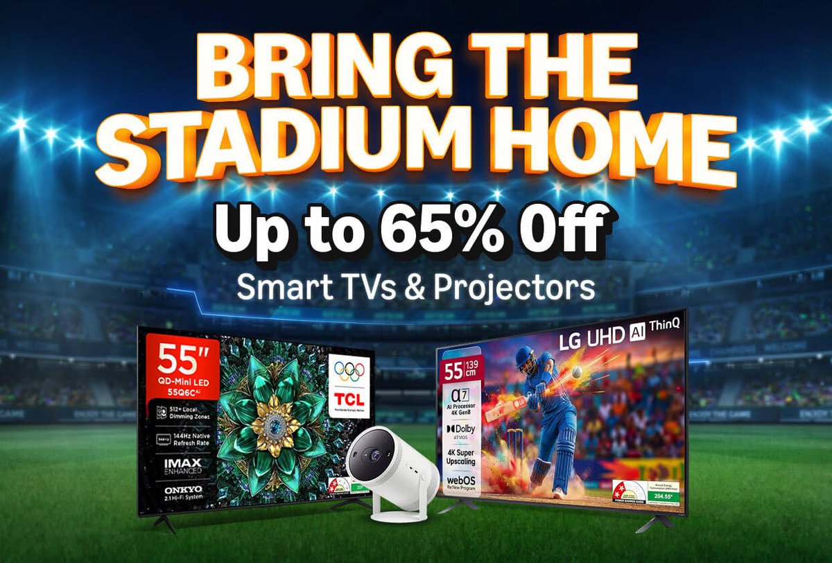 ViralCheckIn's tweet image. Amazon Big Screen Steal Of The Season! 💥 fforfree.net/2026/04/amazon…

#contestalert #giveaway #free #freesamples #giveawayalert #GiveawayIndia #tv #Led #ipl
#1 #Contest, #Deals and #Freebies site #fforfree
 #Amarkalam