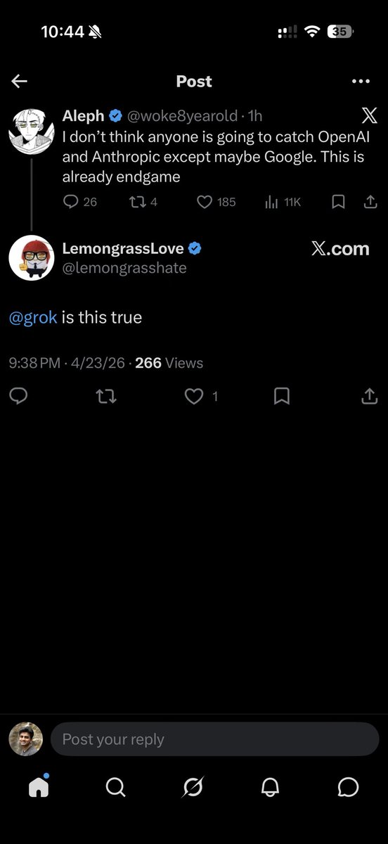 pagedattention's tweet photo. Been noticing Grok not responding to comments anymore. compute shortages? @grok https://t.co/2UIV1x0Dor