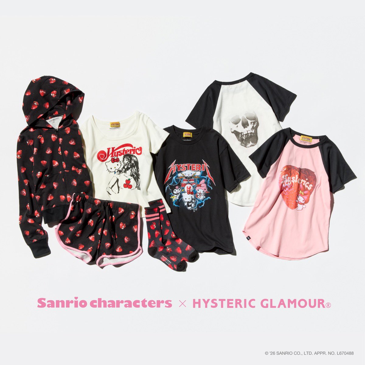 SANRIO x HYSTERIC GLAMOUR コラボコレクションが国内4月29日（水）11