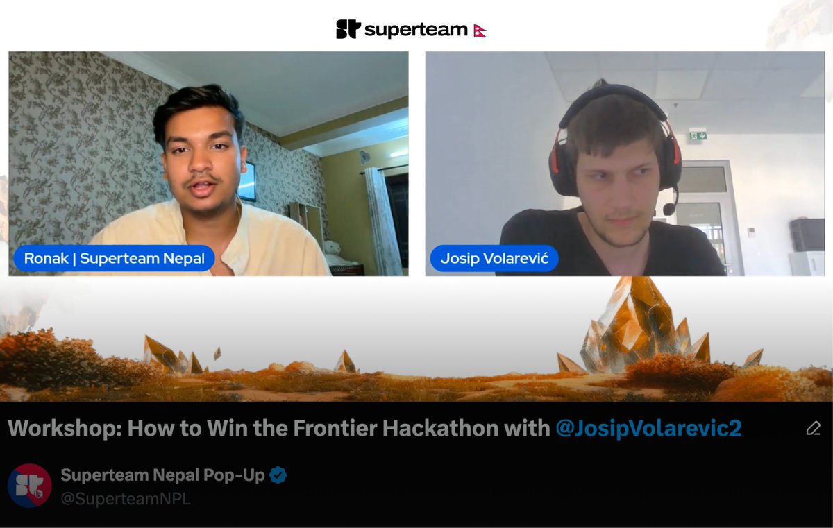 Superteam Nepal Pop-Up tweet media