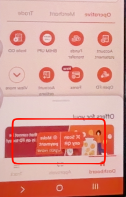 SParin29415o's tweet image. @ICICIBank  @ICICI_Direct  your latest InstaBiz app is an improvement but you left a bizzare issue unaddressed. 
The Scan QR code button overlaps on a banner with same color which makes it almost invisible. #icici