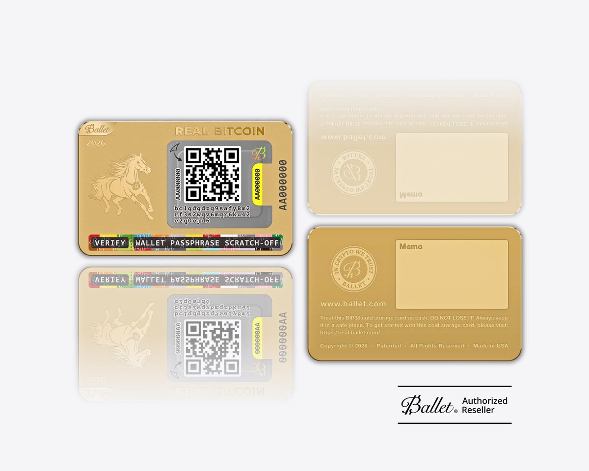 ballet_korea's tweet image. Bitcoin Cold Wallet-Horse GOLD Edition
Make Crypto Easy! 
Since 2019, From USA.  
#Balletwallet #coldwallet #bitcoin #bitcoinwallet #horse