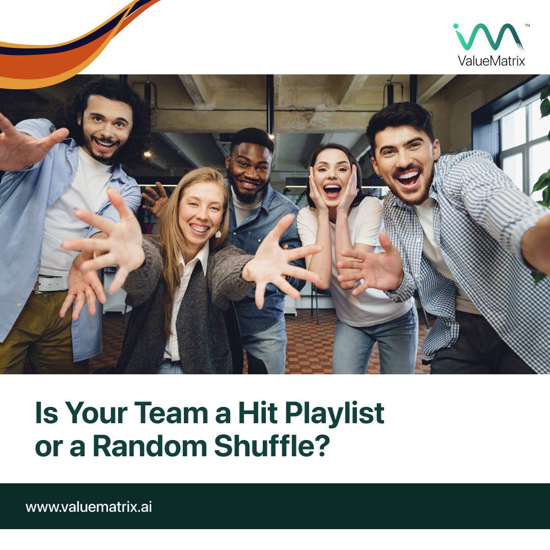 ValueMatrix_AI's tweet photo. It’s #FunFriday 🎧

Is your team a curated playlist or a random shuffle?

Right energy.
Right flow.
No awkward skips.

That’s what real culture alignment looks like.

#CultureFit #HiringStrategy #WorkplaceCulture #ValueMatrixAI https://t.co/HDSL2NYcvq