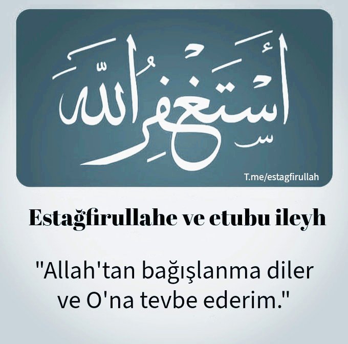 İstiğfar tweet media