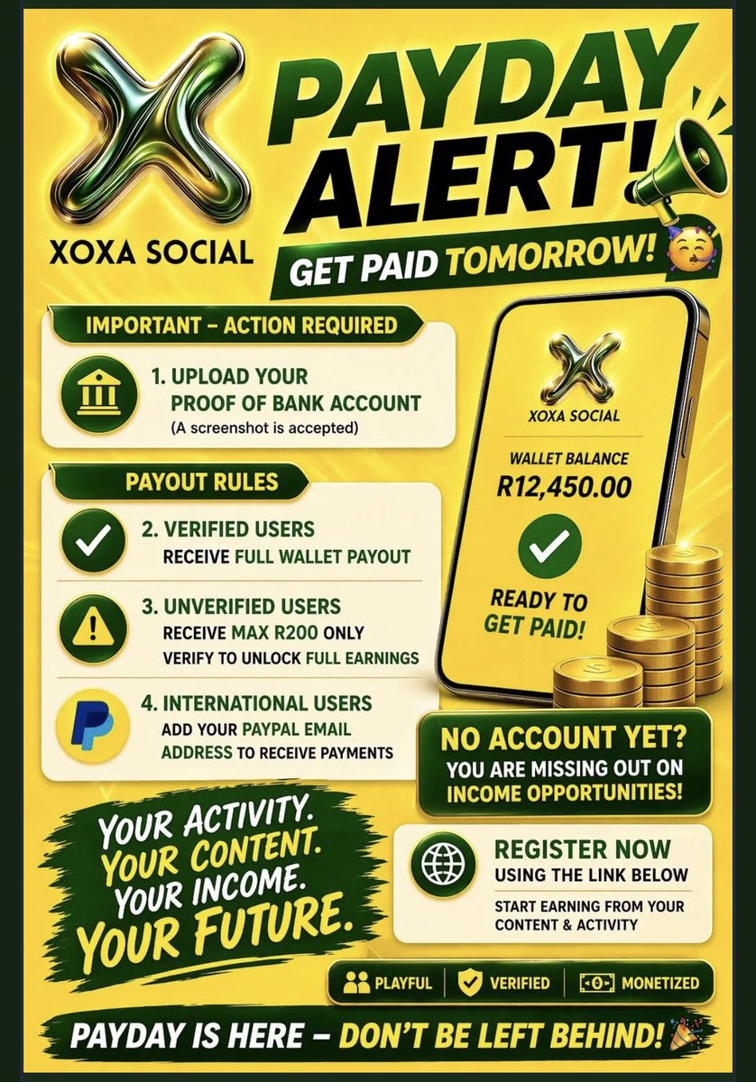 XOXA THE GAME CHANGER APP 💰🤏✨️to download n start making money scan the code or use the link xoxasocial.com/?ref=jersey_na… 

#XoxaSocials #2026