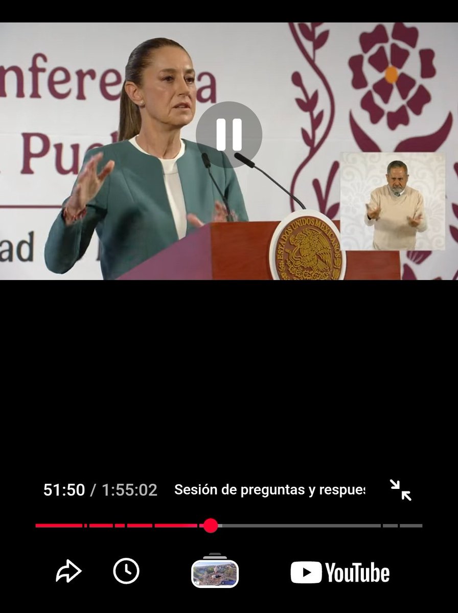 Luiscab33's tweet photo. @Moonlight_Blue4 @Claudiashein Esa frase está sacada de contexto, es de un vídeo del 17 de marzo de 2025 vean en el minuto 50 ahí está la frase https://t.co/skHhevgvfH
