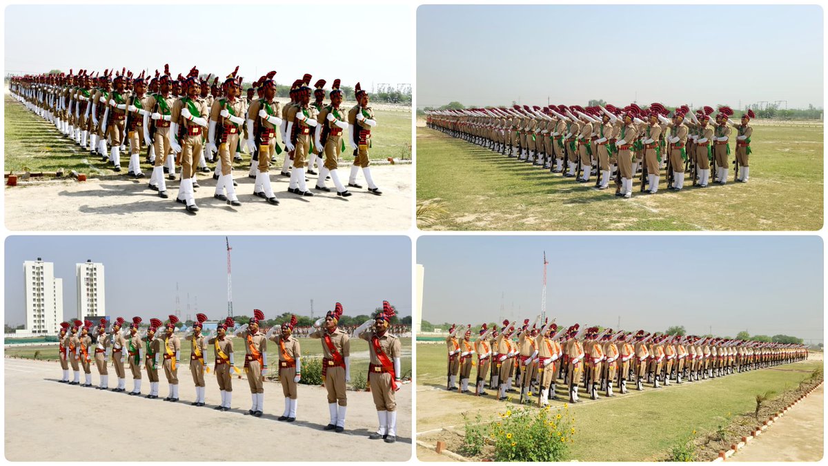 aligarhpolice's tweet image. #Aligarh । #AilgarhPolice
#SSP_Aligarh द्वारा छेरत पुलिस लाइन में रिक्रूट आरक्षियों की पासिंग आउट परेड का फुल ड्रेस ग्रांड रिहर्सल कर तैयारियों का लिया गया जायजा 

परेड की सलामी लेकर रिक्रूट आरक्षियों की टुकड़ियों द्वारा प्रदर्शित अनुशासन, तालमेल एवं दक्षता की सराहना की गई ।