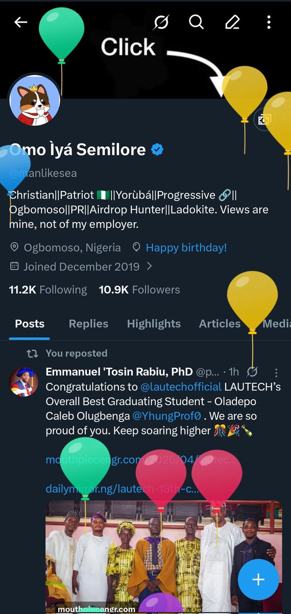 Omo Ìyá Semilore tweet media