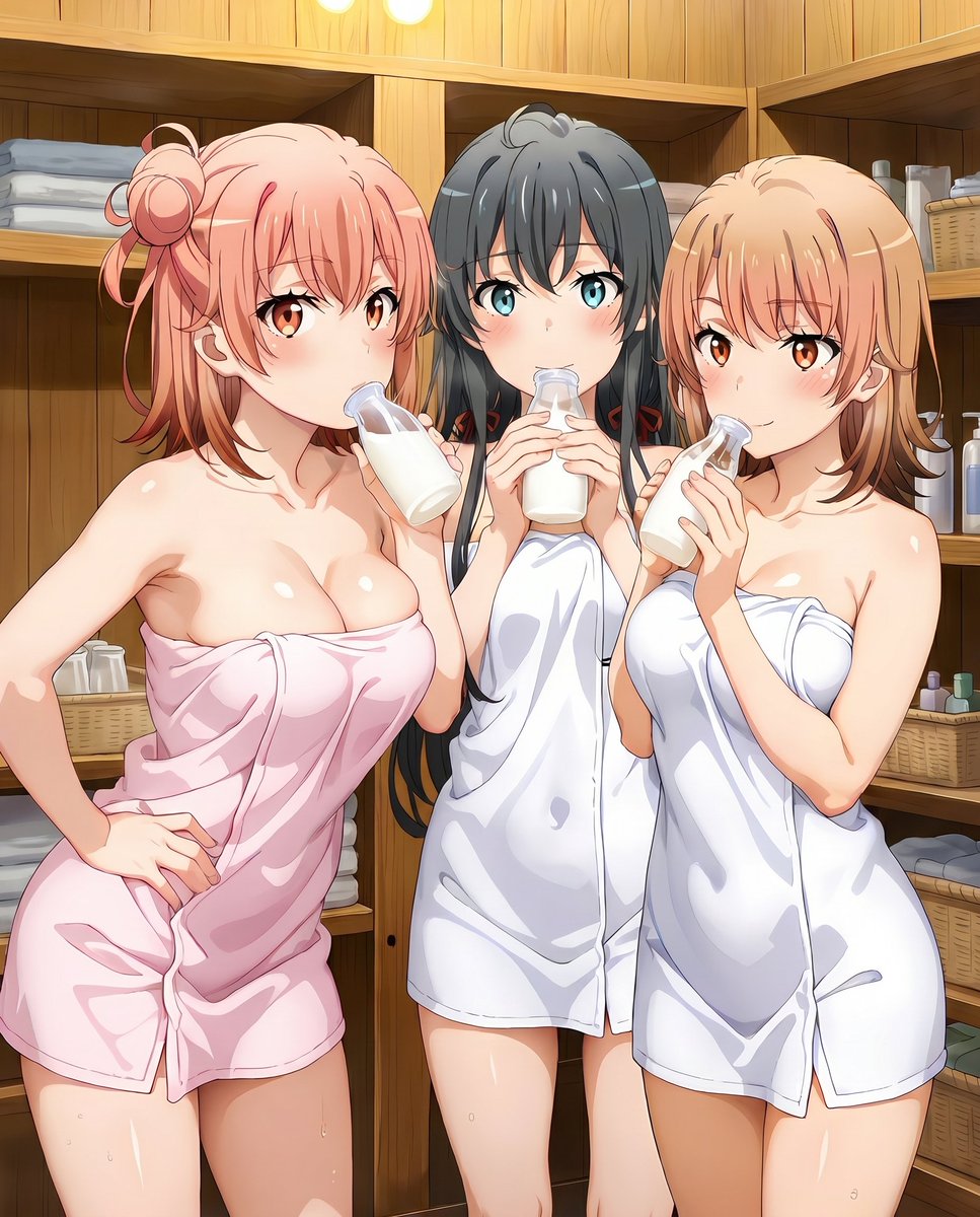 お風呂あがりの1杯🐮