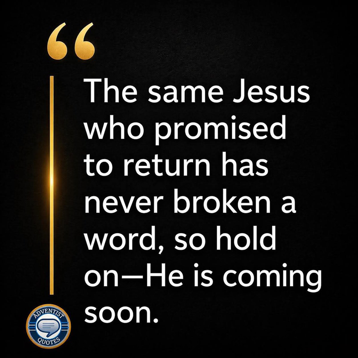 Godwakeupcall's tweet photo. Yes!
#AdventistQuotes #Hope https://t.co/p1khvtq44x