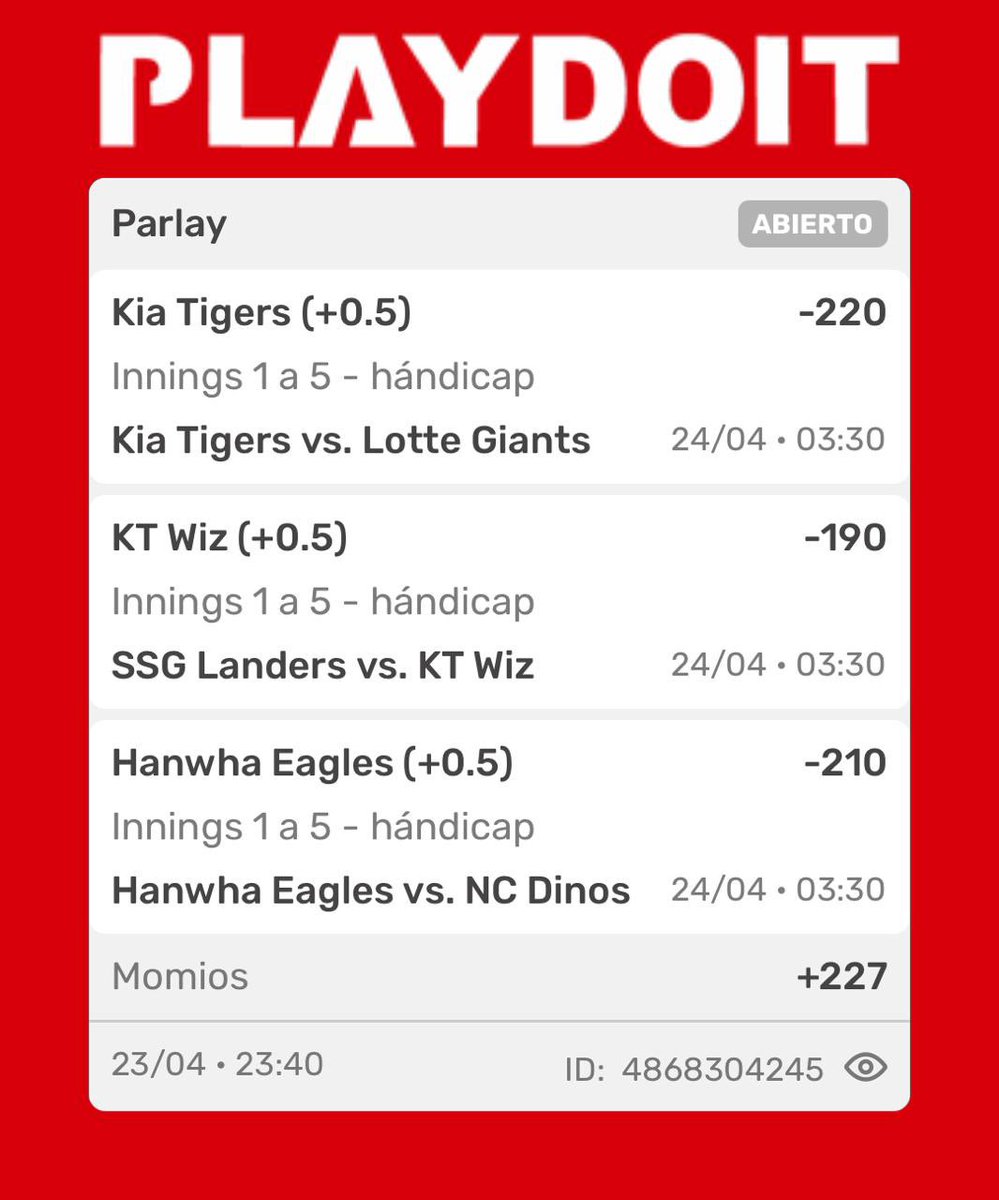 NavarretePicks's tweet photo. No le sé ni verga a la KBO pero soñé que ganaba esta cagada ratonera el buen @SoyCasiPablo debe darme luz verde ⚾️ https://t.co/kuLgUuzyDi