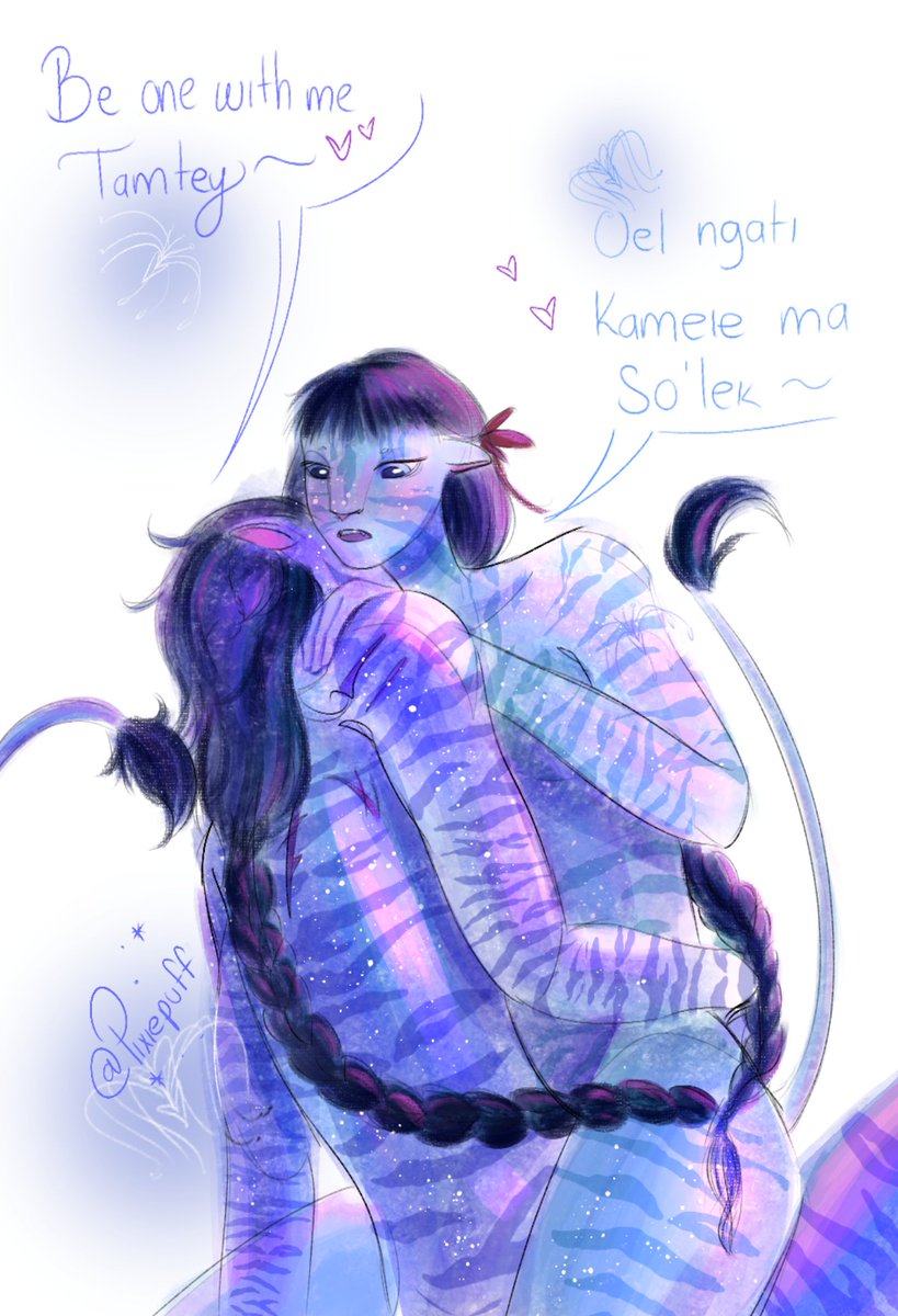 Pixiepuff19's tweet photo. Day7: Tsaheylu
I've had my head in the clouds these past few days, thinking my drawing streak was over, but turns out it's not hahaha, anyway here's the last one for this week. what would you like to see next?
#Soteyweek2026 #sotey #nsfw https://t.co/5sFPXvcJnJ