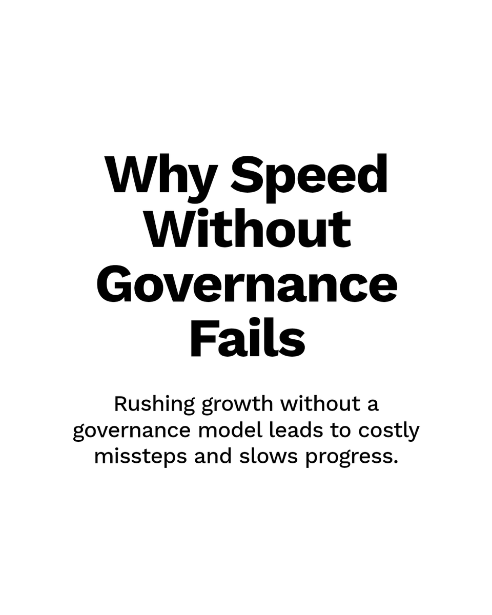 Minh_Q_Tran's tweet image. Rushing growth without a governance model can lead to costly missteps that slow you down later. Strong governance isn't just bureaucracy—it's the framework that sustains scalable success. How are you balancing speed with structure? #VentureCapital #VentureCapitalAsAService #VCaaS