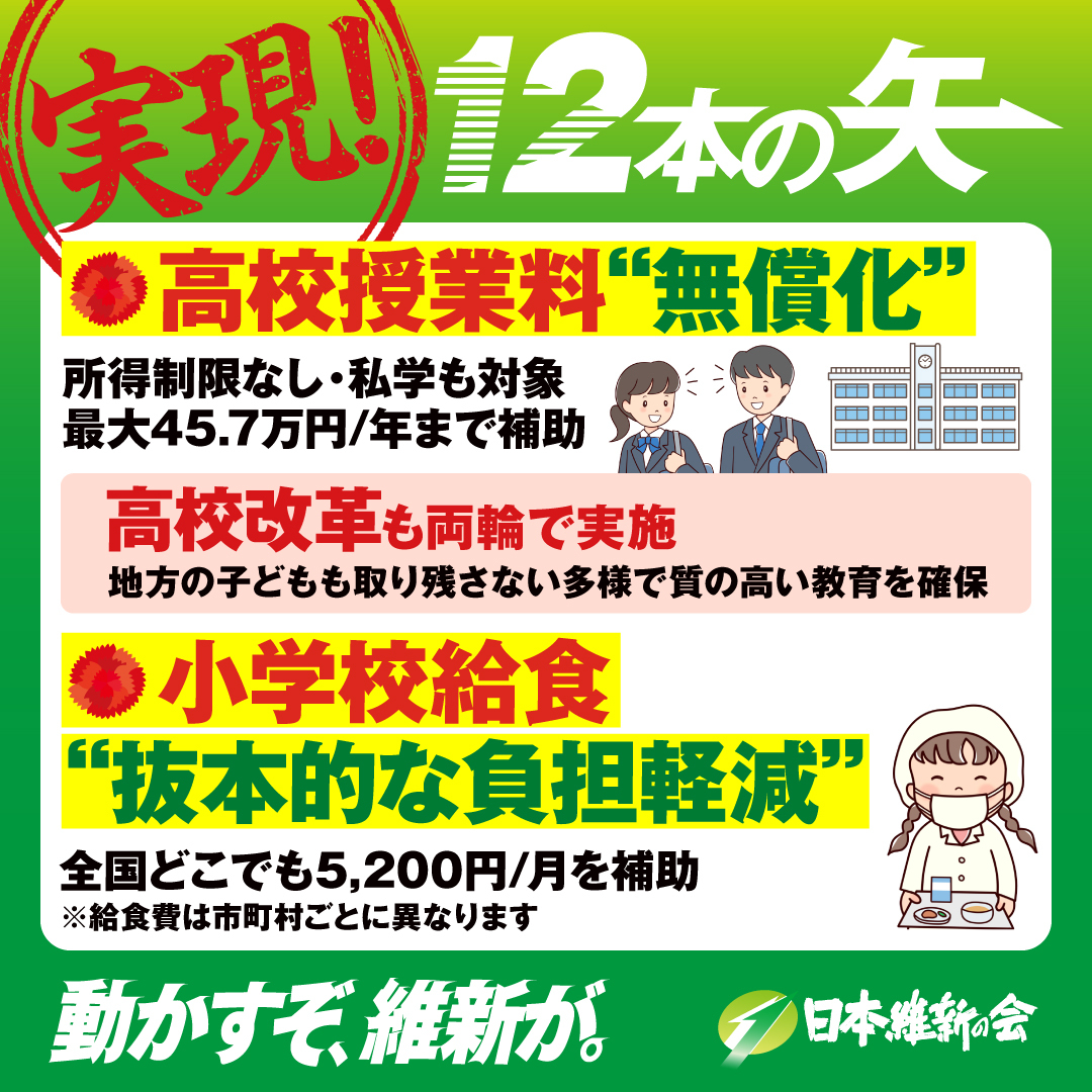 日本維新の会 tweet media
