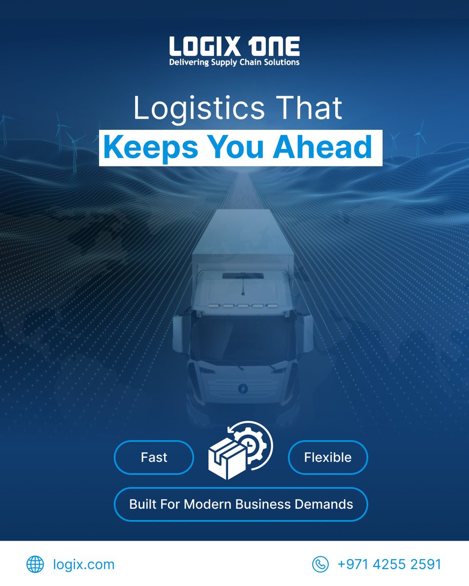 s_logix's tweet image. Logistics that keeps you ahead.

Logix One delivers fast, flexible, and end-to-end supply chain solutions from freight to warehousing so your business moves smarter and faster.

Book a consultation: bit.ly/4iQXgCe

#Logistics #SupplyChain #FreightForwarding #Warehousing
