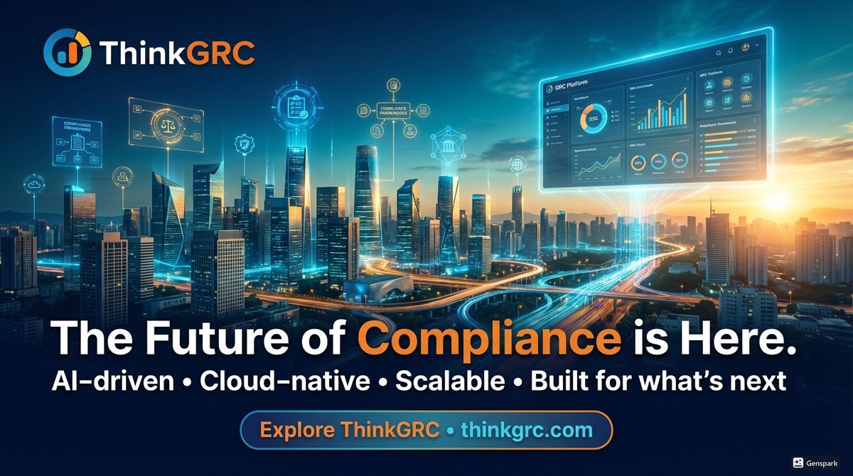 ThinkGRCSol's tweet image. 📘 50+ frameworks  
🔄 Collect Once, Satisfy Many  
🤖 Automated evidence  

Compliance becomes continuous.

👉 Start your trial  
thinkgrc.com 

#Compliance #RegTech #ThinkGRC