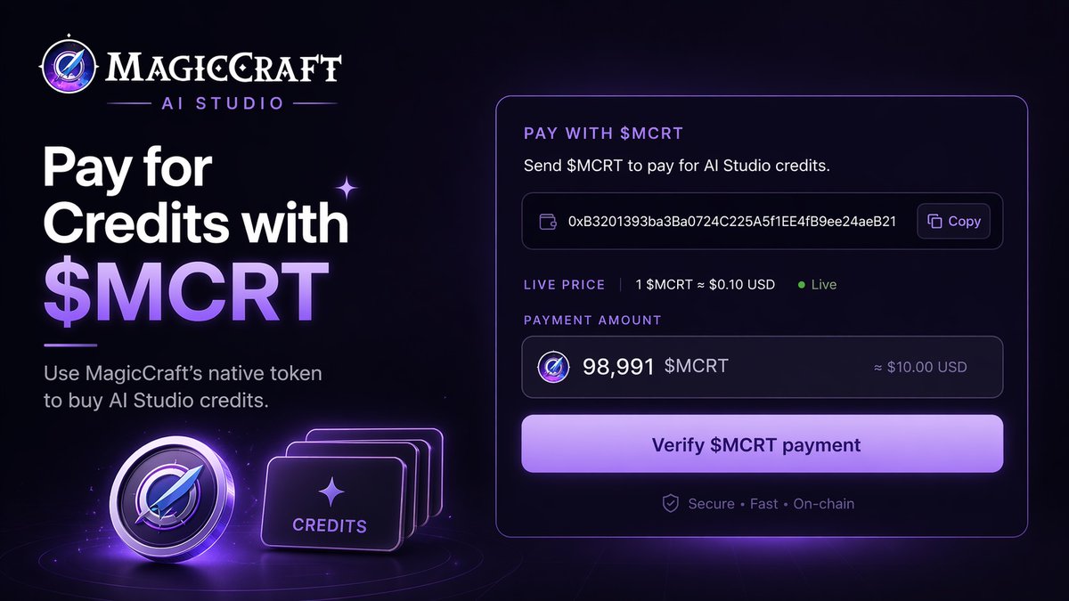 MagicCraft tweet media