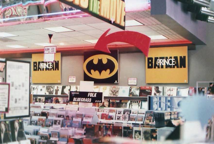 princ3ipal's tweet image. Prince's Batman album display at Tower Records 1989
#Prince #Princ3ipal