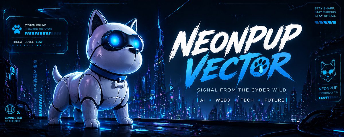 NeonpupV's tweet photo. Signal detected…

NeonPup entering the grid 🐾⚡

Exploring:
AI
Web3
Digital culture

The future smells interesting. https://t.co/NR6e3dDmUp