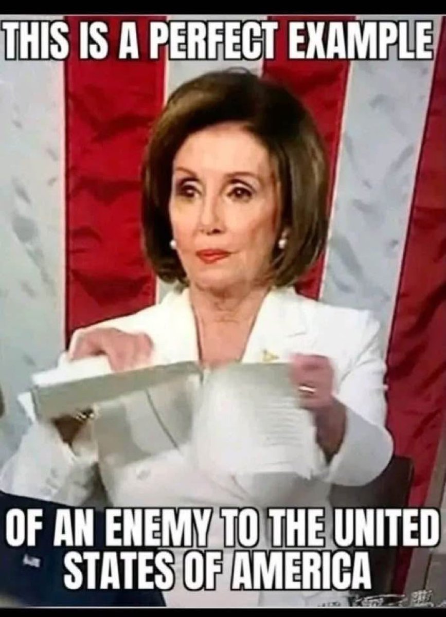 ProudElephant's tweet photo. Nancy Pelosi should be tried for treason. https://t.co/tKjQx77WA9