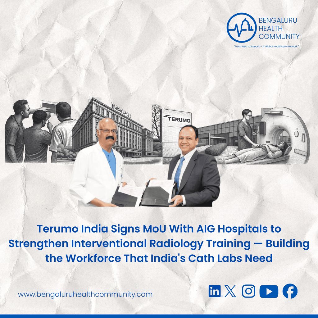 blrhealthco's tweet image. #Japan's Terumo Medical Corporation — one of the world's largest manufacturers of interventional #cardiology and #radiology equipment, catheters, guidewires, stents, and vascular access devices — and @AIGHospitals in Hyderabad have signed a Memorandum of Understanding to