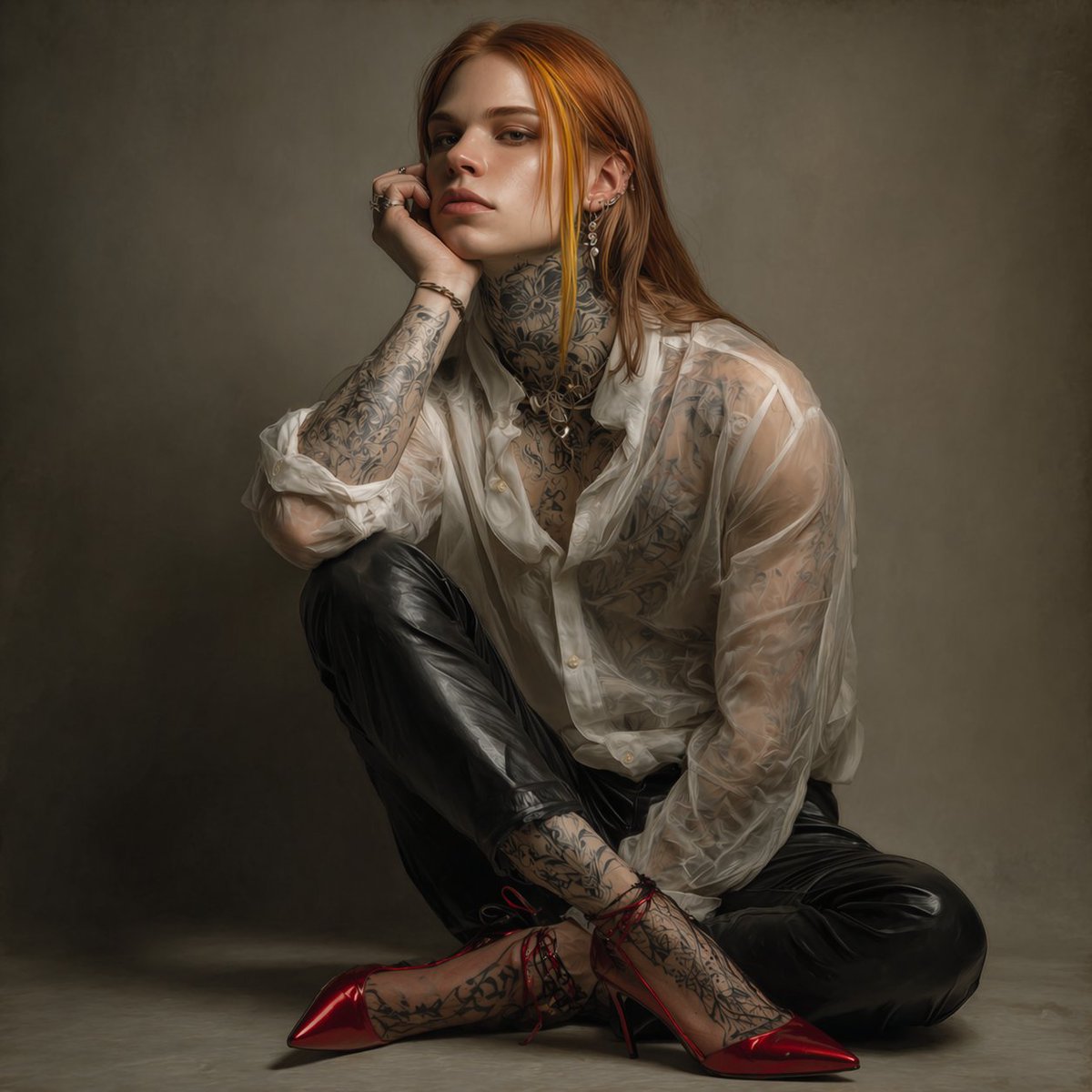 KANADEMIO_art's tweet image. #AIハイヒール男子を貼る 

Quiet Dominion — Effortless Elegance — 

Alternative version👠

#KANADEMIO #VisualArchive #AIart︎ #DarkAesthetic #HighFashion #AvantGarde