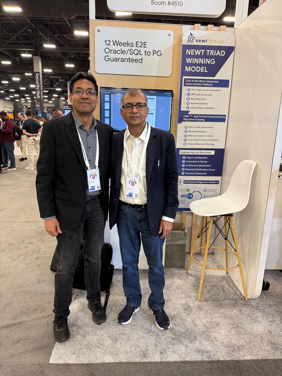 NewtGlobal's tweet photo. At Google Cloud Next 2026 🚀Great to see the Newt Global team in the middle of real conversations on cloud, data, and AI—focused on practical impact and scalable solutions.

#GoogleCloudNext #NewtGlobal https://t.co/gRGhLADsmg