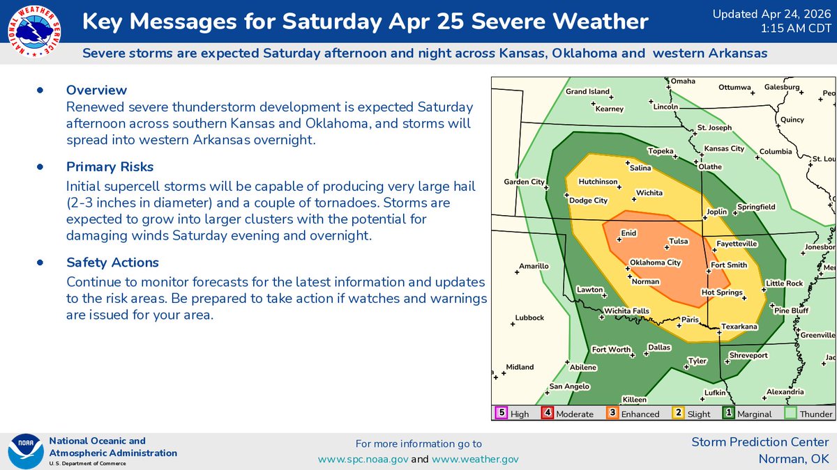 NWS Storm Prediction Center tweet media