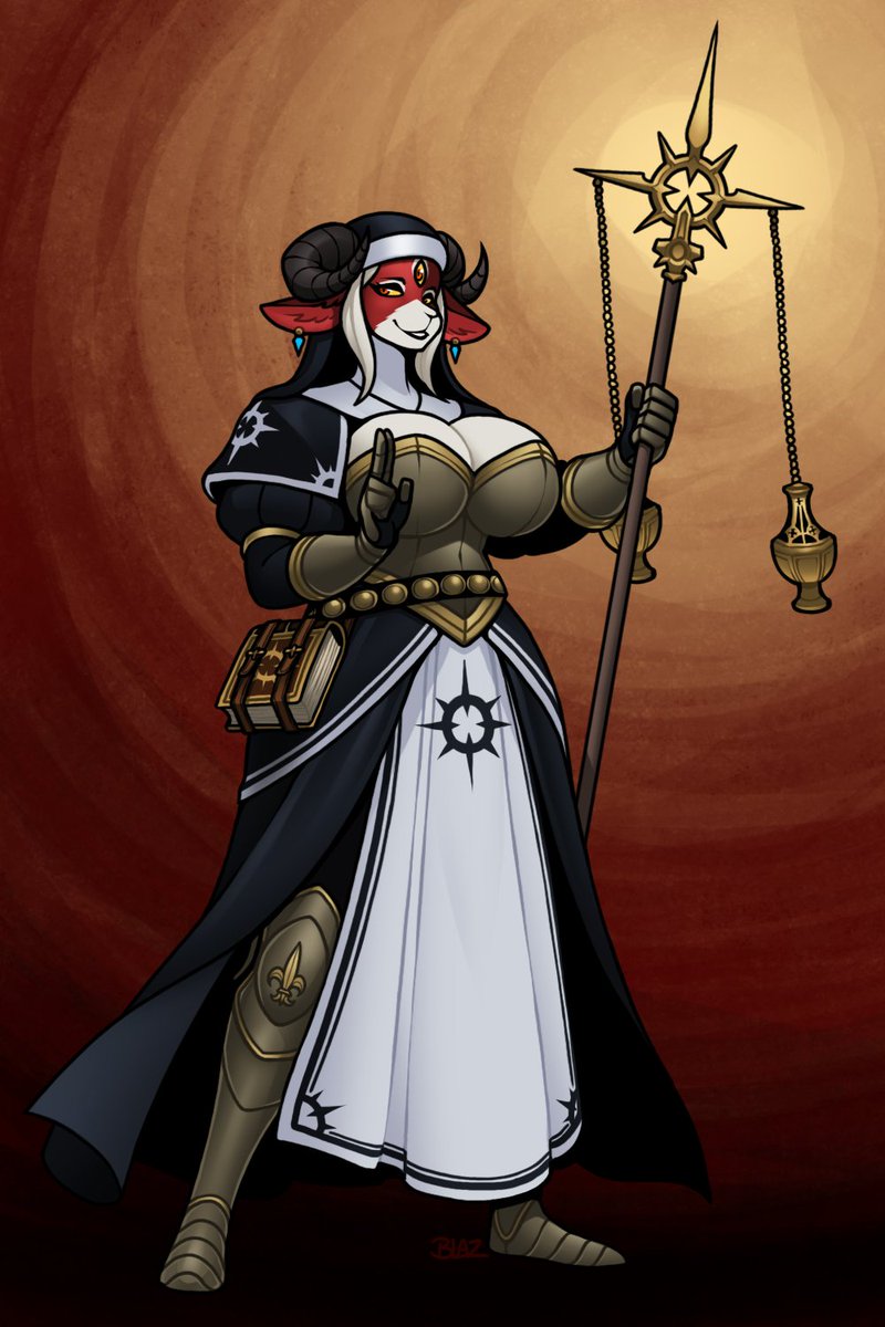 Blazbaros's tweet image. Commission - "Maeve" #dungeonsanddragons #furryart #anthrocharacter