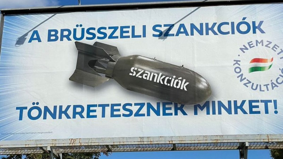 Hard competition but I do like this one. Its just "sanctions" written on a bomb.
"The sanctions of Brussel ruin everything". That's it. Sanctions (on Russia) are a bomb. No explanation needed.