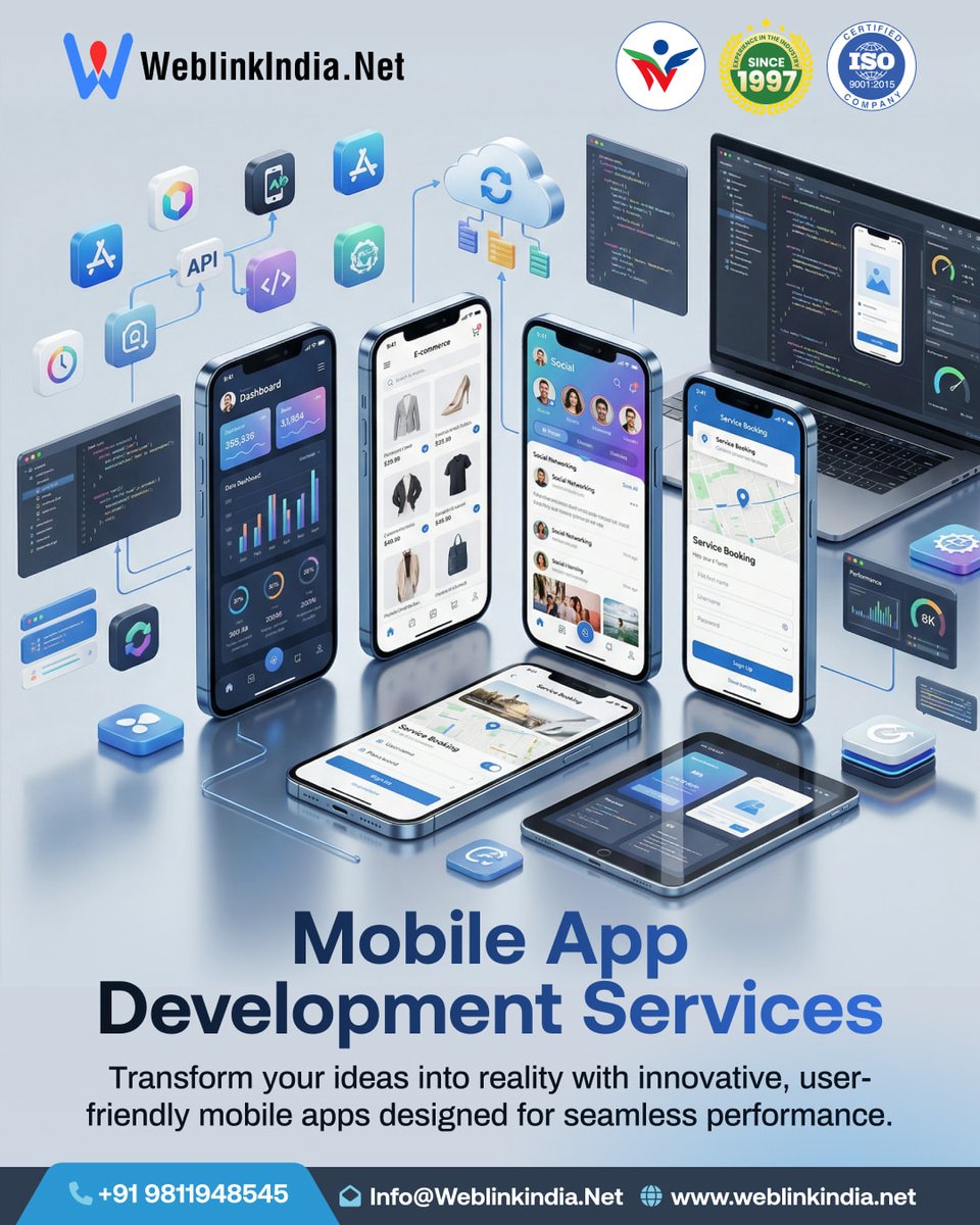 WEBLINKIndia's tweet image. Build smart, scalable, and user-friendly mobile applications that drive real business growth.

weblinkindia.net

#MobileAppDevelopment #AppDevelopment #BusinessGrowth #DigitalSolutions #StartupIndia #TechSolutions #WeblinkIndia #Innovation #MobileApps #ITServices