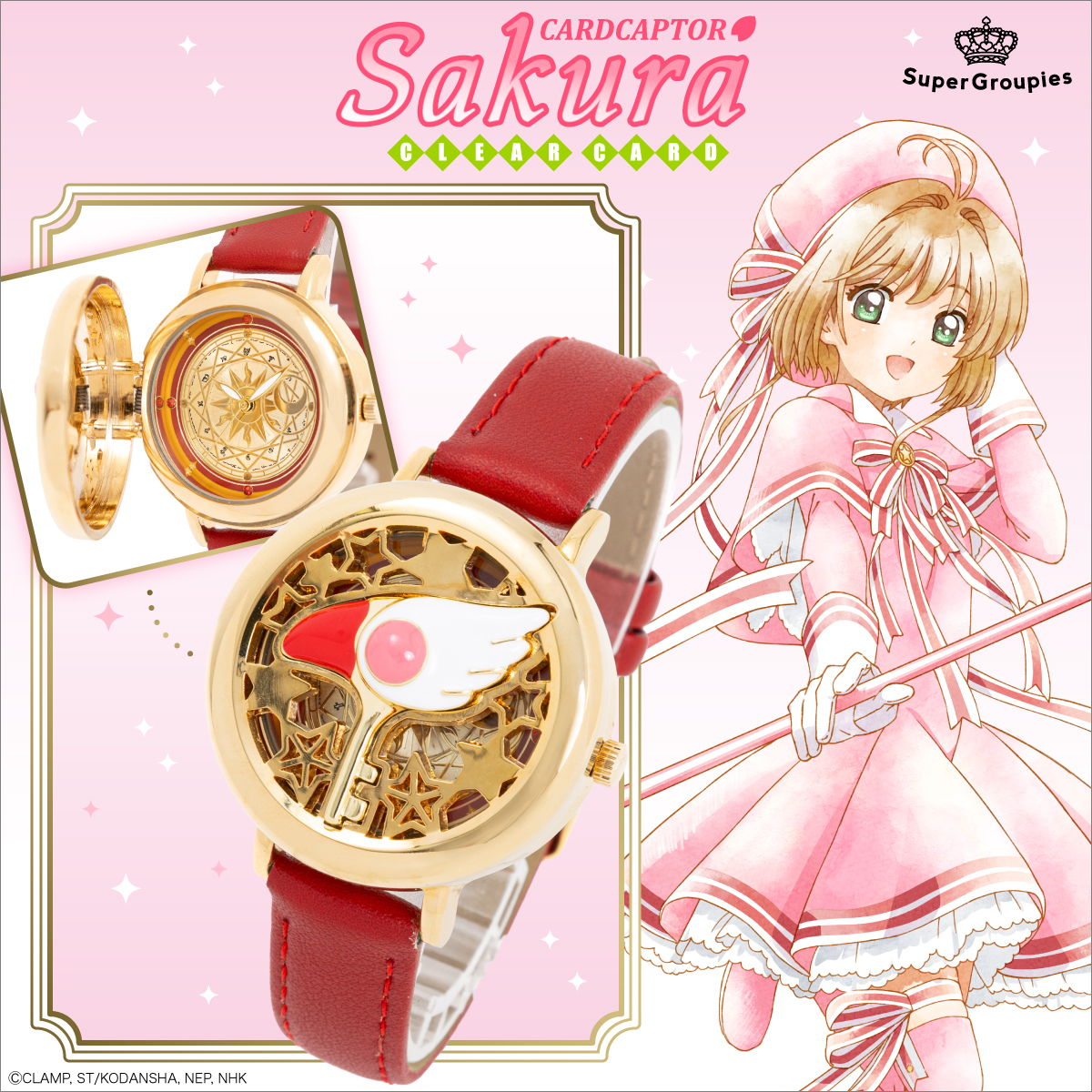 SuperGroupiesUS's tweet image. 🌸 Cardcaptor Sakura Restock 🌸

Our #CCS watch &amp;amp; phone straps are back in stock! Quantities are extremely limited so don't miss out ✨

▼ Shop now ▼
us.super-groupies.com/collections/ca…