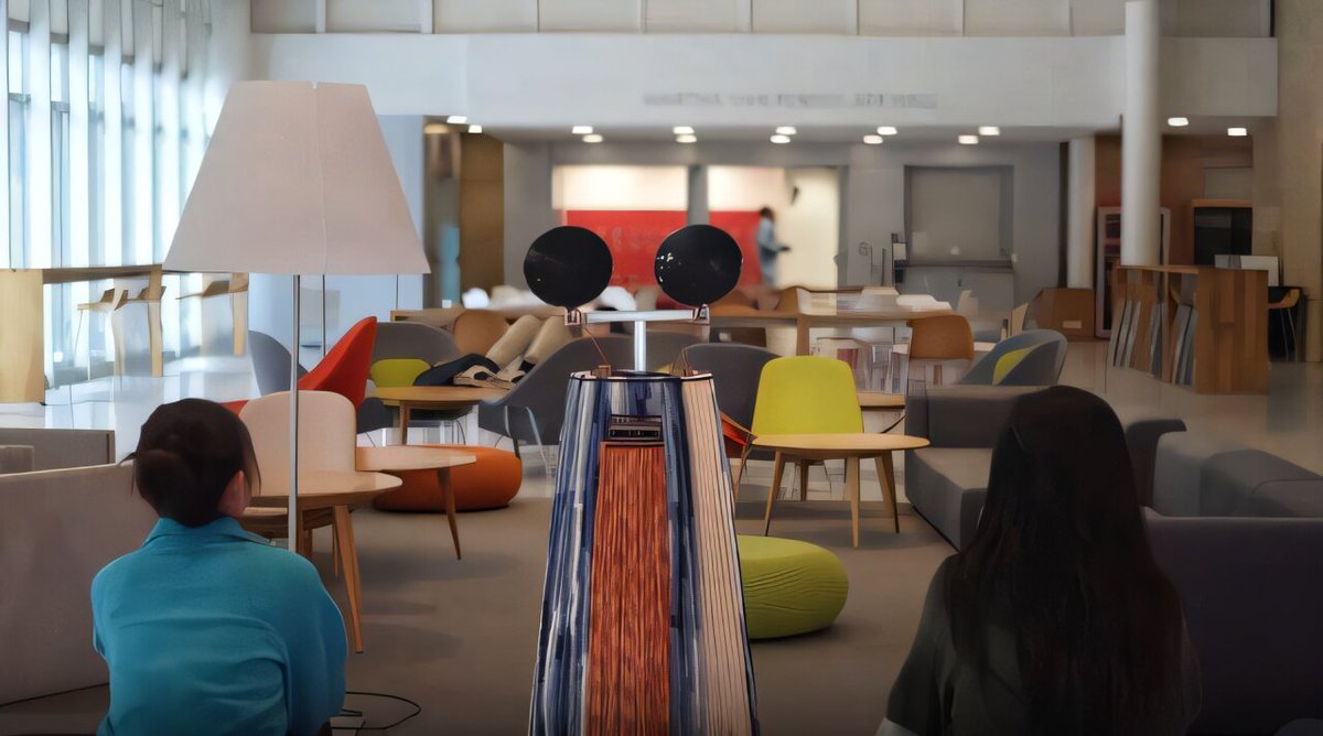 talius's tweet photo. Introducing #MirrorBot, a robot designed to foster #human #connection
Cornell Uni researchers are using a mirror-equipped robot to help bring people together. The findings suggest they can act as conversational partners and also as spatial mediators https://t.co/pTikoTprTk https://t.co/mhwsryFtMN