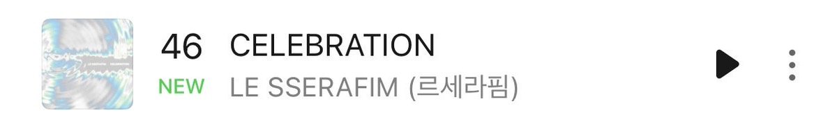 pannchoa's tweet photo. LE SSERAFIM's CELEBRATION enters Melon HOT100 but fails to enter Melon TOP100 
https://t.co/SvRvxlkFmE https://t.co/dZvZGe4Lnz
