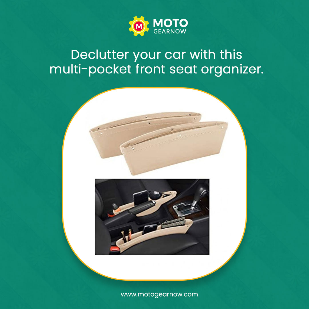 motogearnow's tweet image. Multi Pocket Organizer for Front Seat 🚗

This multi pocket organizer keeps your car tidy and essentials within reach, offering compartments for phones, snacks, tissues, and more, making every drive smoother and organized. 

#CarOrganizer #multipocketcarorganizer #pocketorganizer
