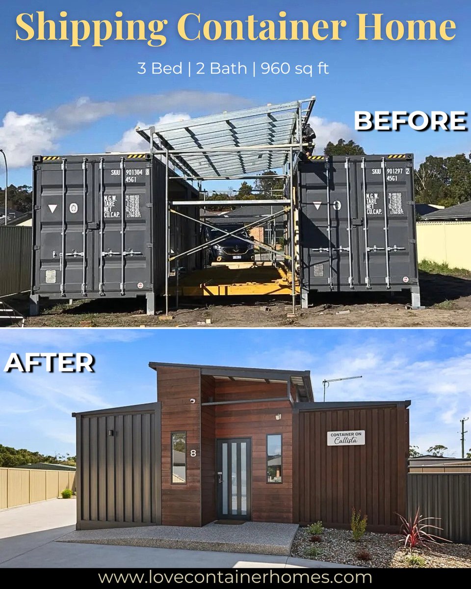 LCH_studios's tweet image. Would you live in a house built out of shipping containers? Rate this one on a scale of 0-10.  Visit us at lovecontainerhomes.com for container house plans and designs.
#architecture #shippingcontainer #containerhome #containerhouse #house #prefab