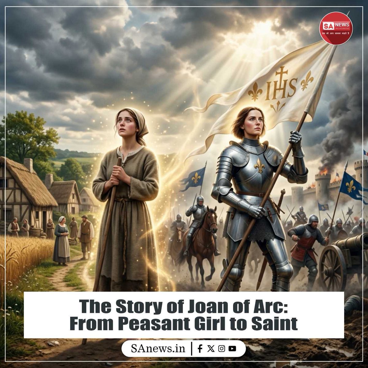 The story of Joan of Arc is one of courage, faith, and destiny. From a simple village girl to a fearless leader, her journey changed history forever. She stood against powerful armies with unwavering belief in her mission. Even in the face of death, her faith never wavered.