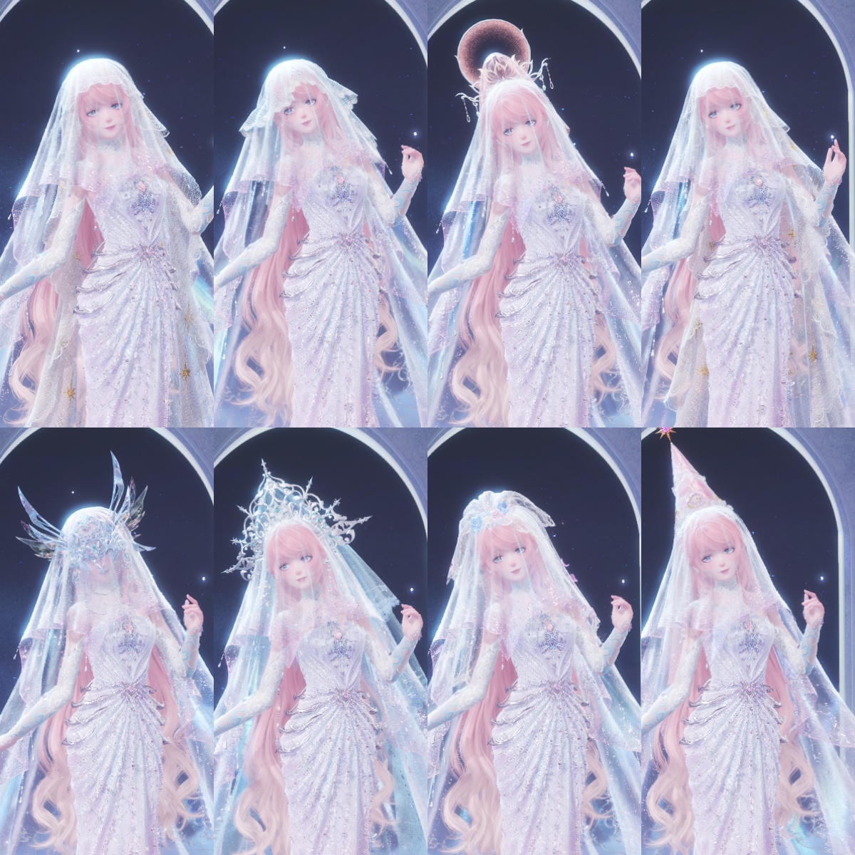 the new [Flora Enigma] belongs to outerwear?? so it's able to collab with other headwear veils?!