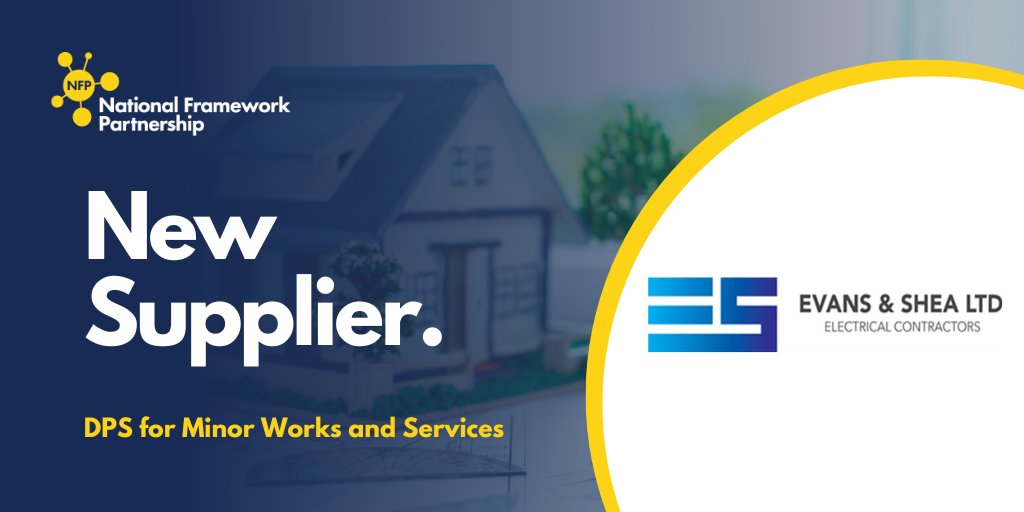 NFP_official_'s tweet image. We are delighted to appoint @Evans &amp;amp; Shea Ltd to our DPS for Minor Works &amp;amp; Services 🤝

They are a specialist electrical contractor committed to delivering high-quality, compliant &amp;amp; customer-focused electrical services.  

🔗 zurl.co/kLhFr

#Procurement #Suppliers #DPS