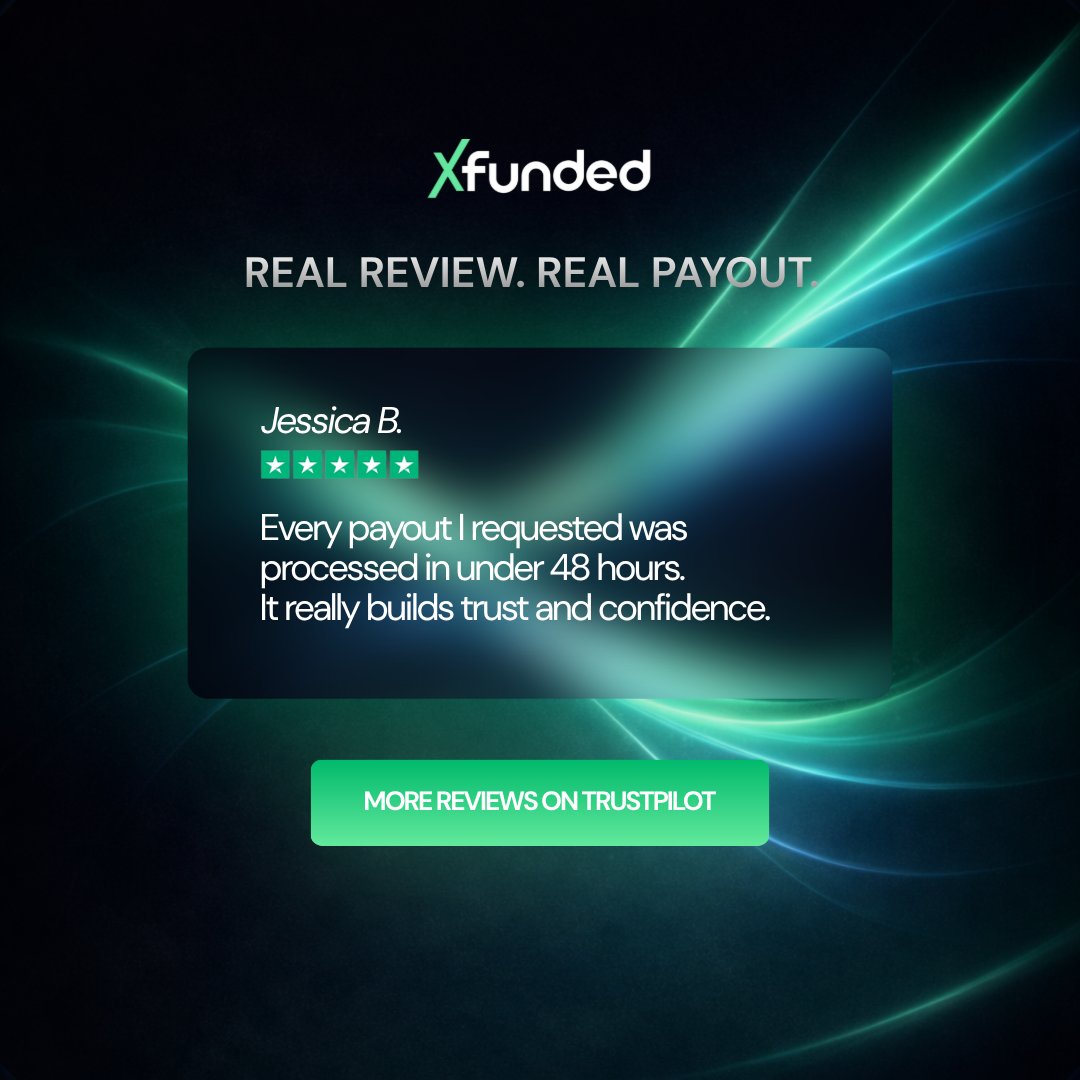 xfundedofficial's tweet photo. A real experience from an XFunded trader. Thank you, Jessica, for your review.
#XFunded #Trustpilot #FundedTrader #PropFirm #PropTrading" https://t.co/mmUMynR0Wo