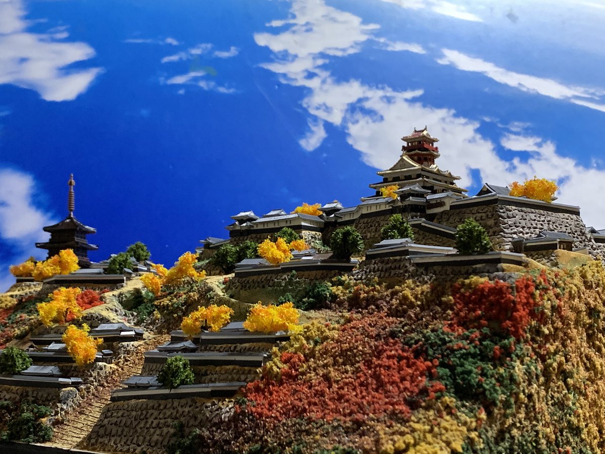 お城のジオラマ鍬匠甲冑屋 岐部博 tweet media