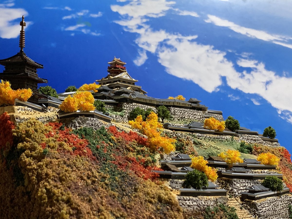 お城のジオラマ鍬匠甲冑屋 岐部博 tweet media