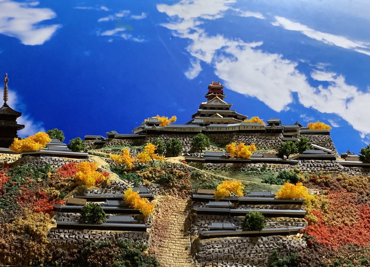 お城のジオラマ鍬匠甲冑屋 岐部博 tweet media