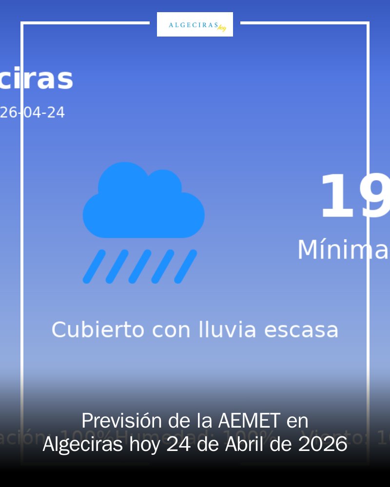 AlgecirasEdOn's tweet image. 🌧️ Hoy en Algeciras, la lluvia será la protagonista. Prepárate para un día húmedo y fresco, con temperaturas de entre 14°C y 19°C. ¡No olvides tu paraguas! 🌂 La AEMET avisa del 100% de probabilidades de precipitaciones. #Algeciras #Clima #Lluvia mrf.lu/X-mn