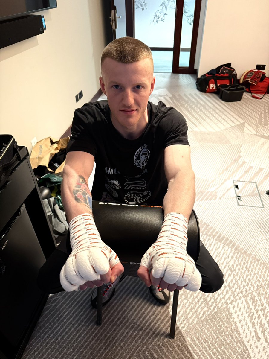 crueljohno's tweet photo. Sean Coyle wrapped and ready to go in his last fight ๐ฅ๐ฅ #Handwrapper #Handwrapping #FightNight #Boxing https://t.co/nKYalLTNF3